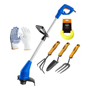 Kit Bordeadora Electrica Wadfow 350w Telescopica C/palas Ed Color Azul