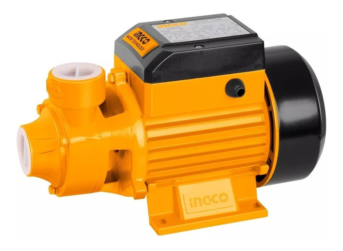 Bomba Periférica Ingco 1/2hp 35m Caudal 35l/min Vpm3701-ynte Naranja 50 Hz/60 Hz - Imagen 2