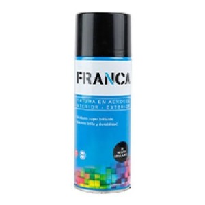 Esmalte En Aerosol Negro 400ml Franca - Altas Temperaturas