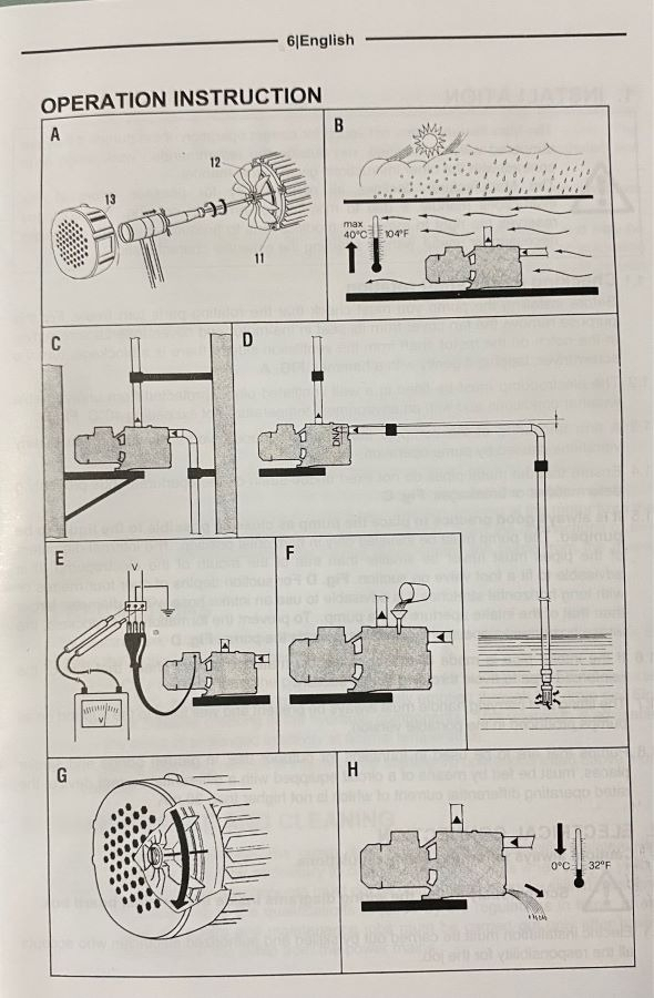 Bomba Periférica Ingco 1/2hp 35m Caudal 35l/min Vpm3701-ynte Naranja 50 Hz/60 Hz - Imagen 6
