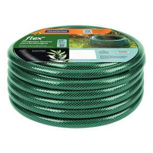 Manguera De Jardinería Flexible De Pvc De 3 Capas Tramontina Green Con 30 Metros