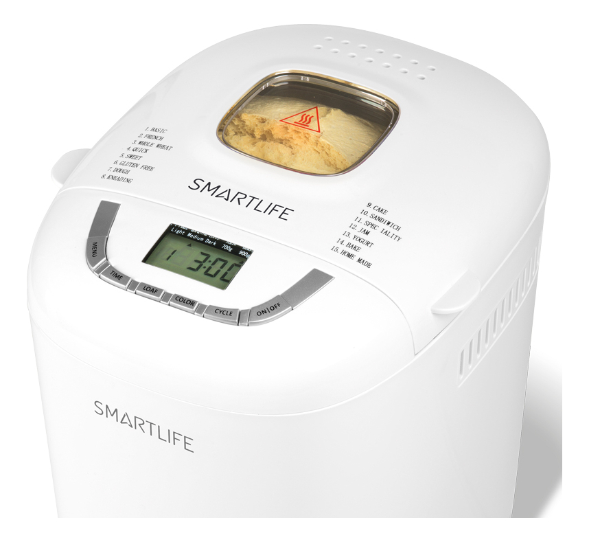 Maquina De Hacer Pan Smartlife 12 Programas Panetera Color Blanco - Imagen 6
