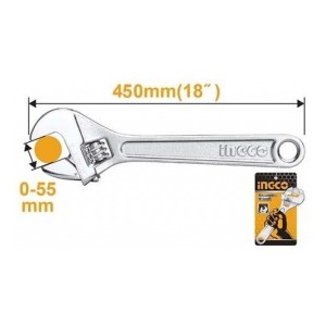 Llave Francesa Ajustable 18 Hadw131182 Ingco - Smf