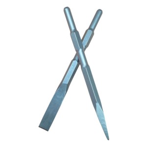 Punta Y Cincel Plano Hexagonal Para Martillo Demoledor