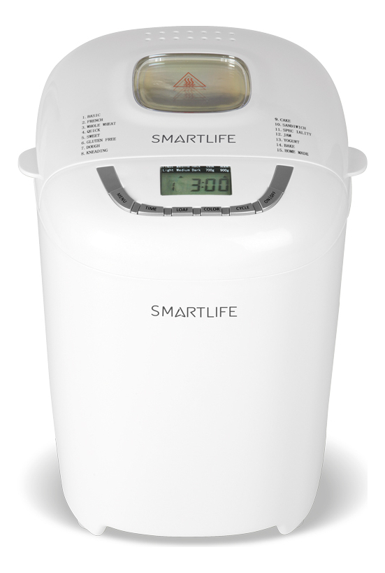 Maquina De Hacer Pan Smartlife 12 Programas Panetera Color Blanco - Imagen 3
