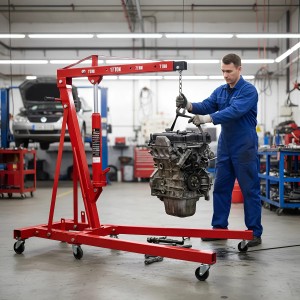 Pluma Guinche Grua Plegable Levanta Motores 2 Ton Reforzada