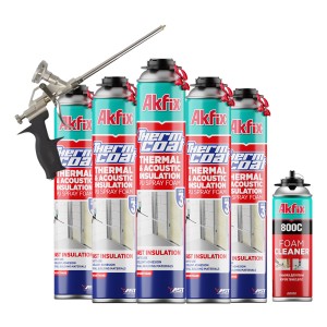 Kit 6 Espumas Poliuretano Proyectable C/pistola Y Limpiador