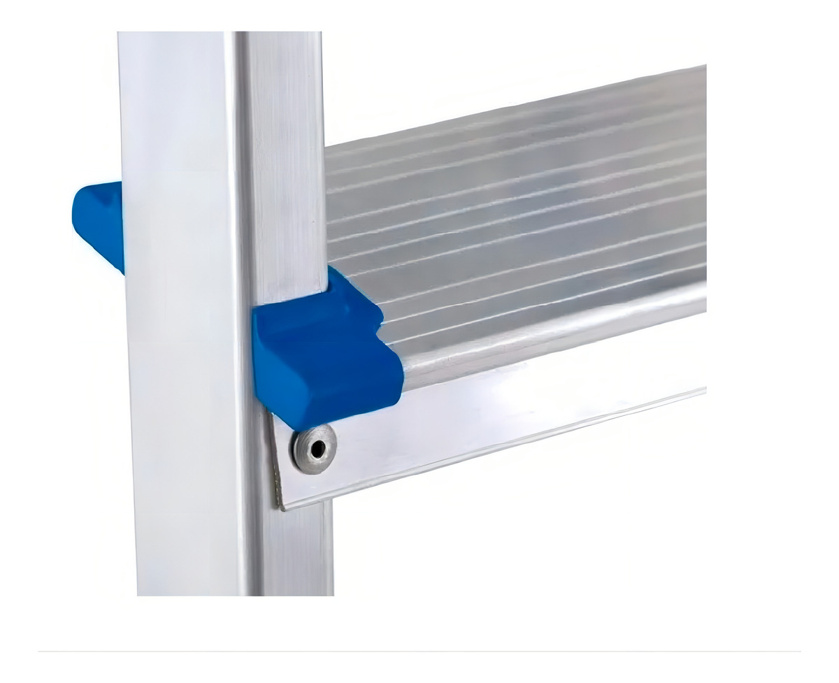 Escalera Aluminio Plegable De 3 Escalones - Mor Color Azul - Imagen 4