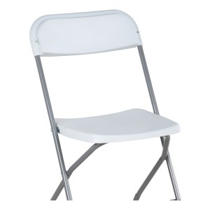 Silla Plegable Plástico Blanca Kingshouse Jardín Reforzada Antideslizante Blanco