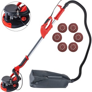 Lijadora Yeso Con Bolsa Aspiradora Luz Led ( Recomendado ) Color Rojo