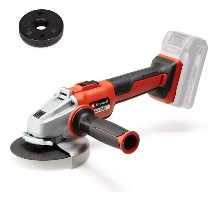 Amoladora Angular Inalámbrica Einhell Axxio 18/125 Q Rojo