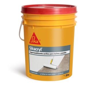 Pintura Membrana Liquida Impermeabilizante Sikacryl 20k Color Terracota