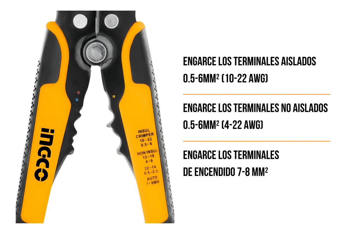 Pinza Pela Cable Pro Automatica Ingco - Tyt - Imagen 9