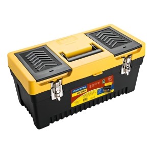 Caja De Herramientas Tramontina 43803020 De Plástico 24cm X 50.8cm X 24cm Negra Y Amarilla