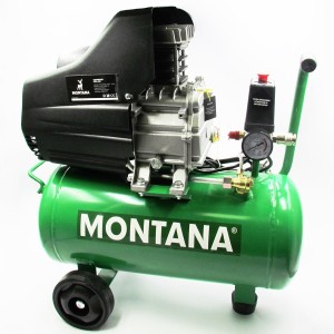 Compresor De Aire Montana 50 Litros 2 Hp Color Verde