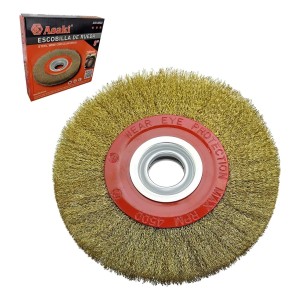 Asaki Ask1111 Cepillo Alambre Amoladora Banco 8 Bronce