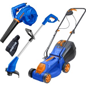 Cortadora Pasto Bordeadora 350w + Sopladora Wadfow 600w Color Azul