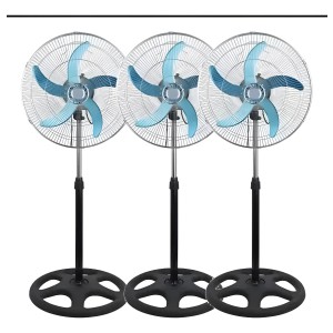 Ventilador 3 Velocidades. Pie Y Pared. Caja 3 Unid.