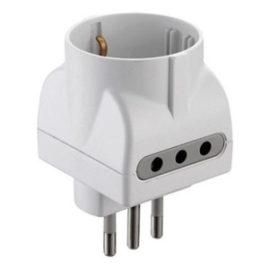 Adaptador Schuko A 3 En Línea