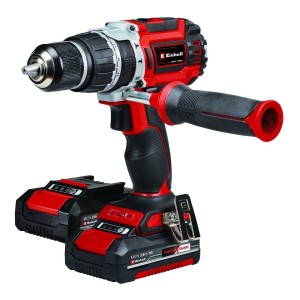 Taladro Percutor Atornillador Inalámbrico De 13mm Einhell Tp-cd 18/60 + 2 Baterías De 2ah + Accesorios Con Caja De Cartón