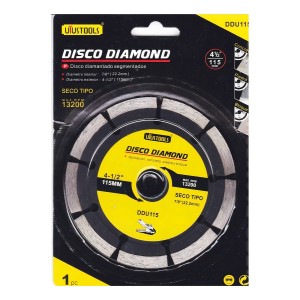 Disco Diamantado 4-1/2 Uyustools Amarillo