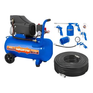 Compresor De Aire Ingco 50 Litros + 10 Mts Manguera + Kit