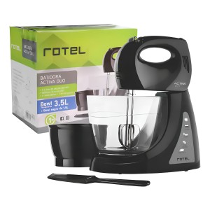 Batidora Activa Duo Plus X2 Bols (3.5 Y 1.5l) Rotel Color Negro Frecuencia 50hz