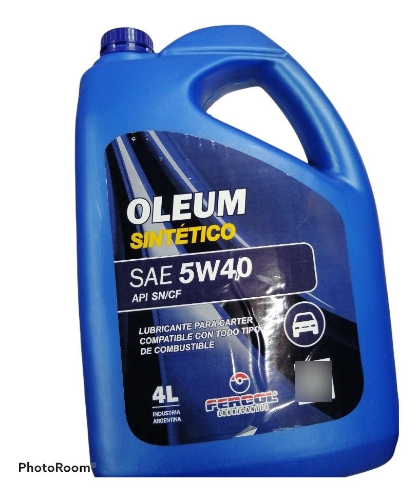 Aceite 5w40 X 4lts Sintetico 10.000km Argentino Fecol Tyt