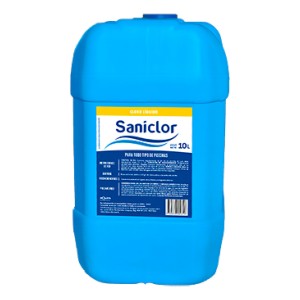 Cloro Líquido Saniclor 10l Para Piscinas Antibacterial 10% Concentración