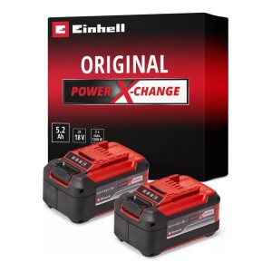 Pack De 2 Baterías Power X-change 5,2 Ah Einhell Twin Pack