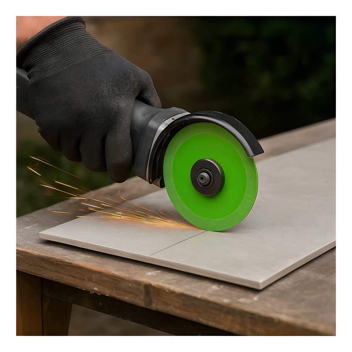 Disco De Corte Ultrafino 100?mm Para Vidrio Y Cerámica Ub Verde