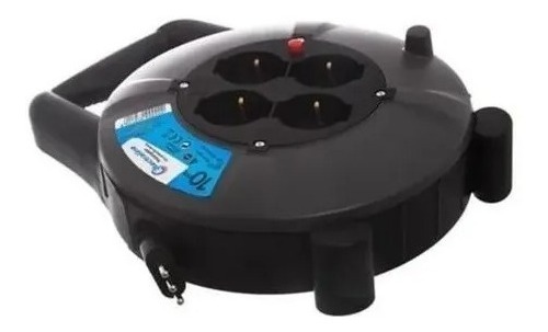 Alargue 10mts Con Enrollador 4 Schuko + Tierra - Imagen 2