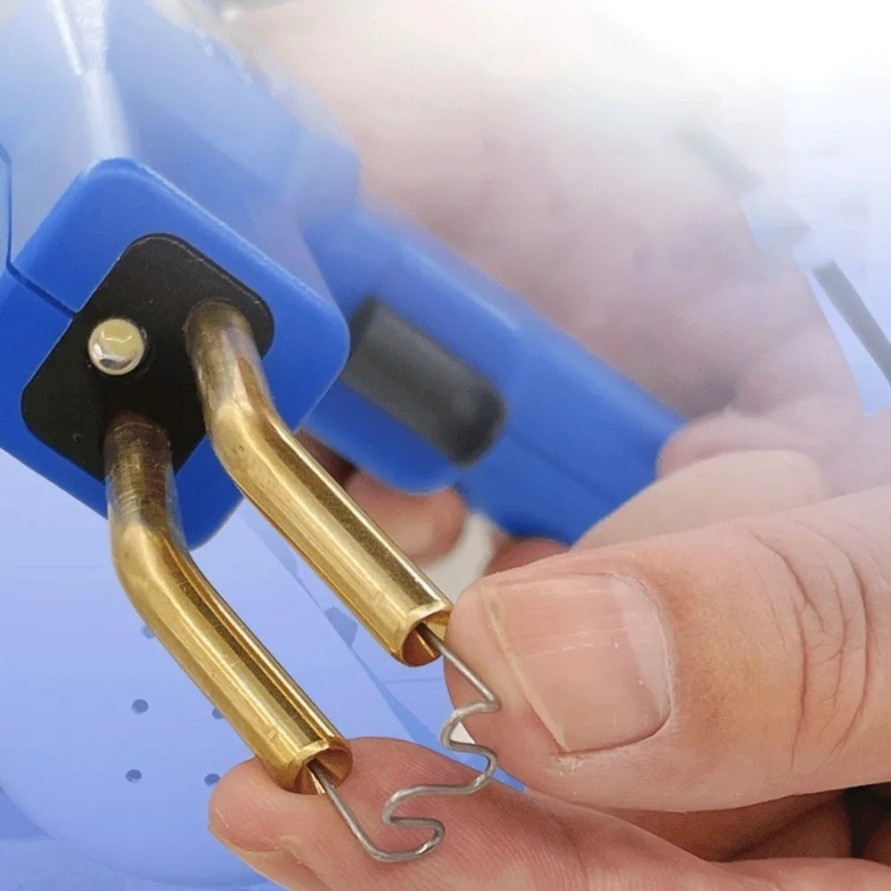 Máquina Pistola De Soldar Grapadora De Plástico Caliente Color Azul - Imagen 3