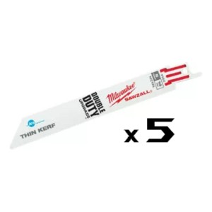 Hojas Para Sierra Sable 230 Mm P/metales - 5 Piezas Milwauke