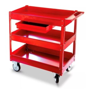 Carro De Carga 3 Bandejas Con Cajon Equus 100kg Taller