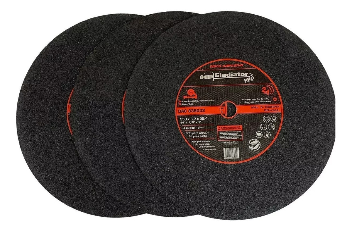 Cortadora Sensitiva 14 2500w C/3 Discos Gladiator Pro - Tyt - Imagen 3