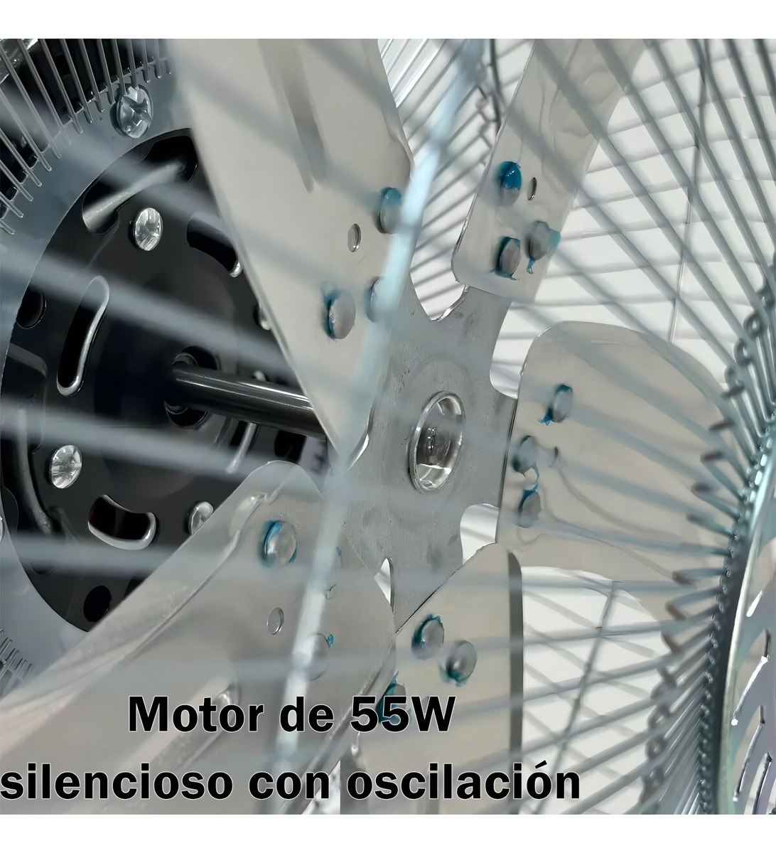 Pack X2 Ventiladores 3 En 1, 5 Aspas Metálicas, Black Mount, Estructura Negra Y Aspas Color Gris, Versátiles Y Potentes, Alta Calidad - Imagen 8