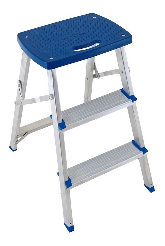 Banqueta Escalera Chica Aluminio Plegable Mor 5107