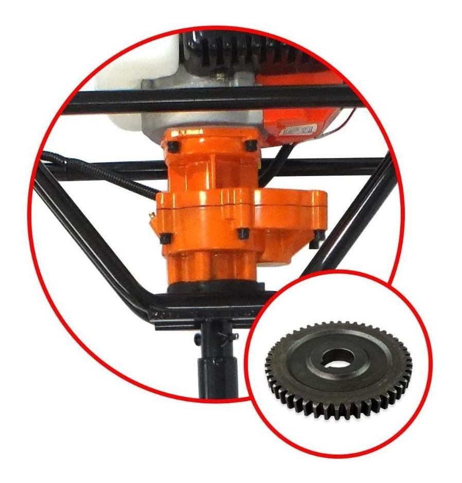 Perforadora De Suelo Profesional De Gasolina De 52 Cc Con 2 Taladros - Imagen 5