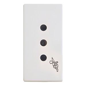 Toma Eléctrica Molveno Reggio Blanco 220v 3 En Línea