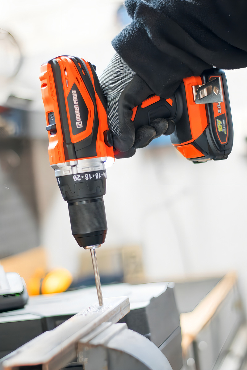 Taladro Atornillador Inalambrico 18v Dowen Pagio Bateria One Color Naranja Frecuencia 50 Hz - Imagen 8