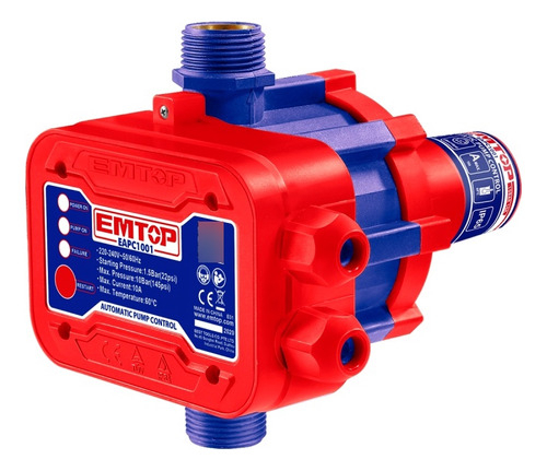 Control Emtop Automatico De Presion 10bar Para Bomba Sensor