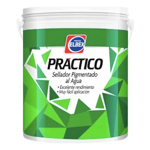 Sellador Pigmentado Elbex Para Paredes Interiores/exteriores Blanco Mate 18l