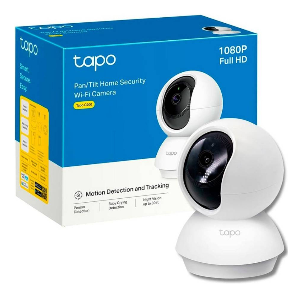 Cámara De Seguridad Tp-link Tapo Smart C200 Con Resolución Full Hd 2mp Visión Nocturna Incluida Color Blanco