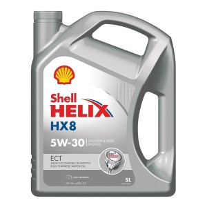 Aceite Para Motor Shell Sintético 5w-30 Helix Hx8 Ect Para Autos Pickups & Suv X 5l