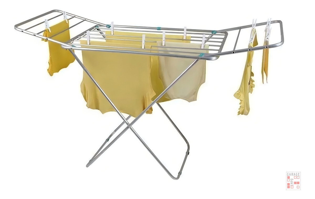 Tendedero Aluminio De Pie Piso Plegable Mor - Garageimpo - Imagen 8