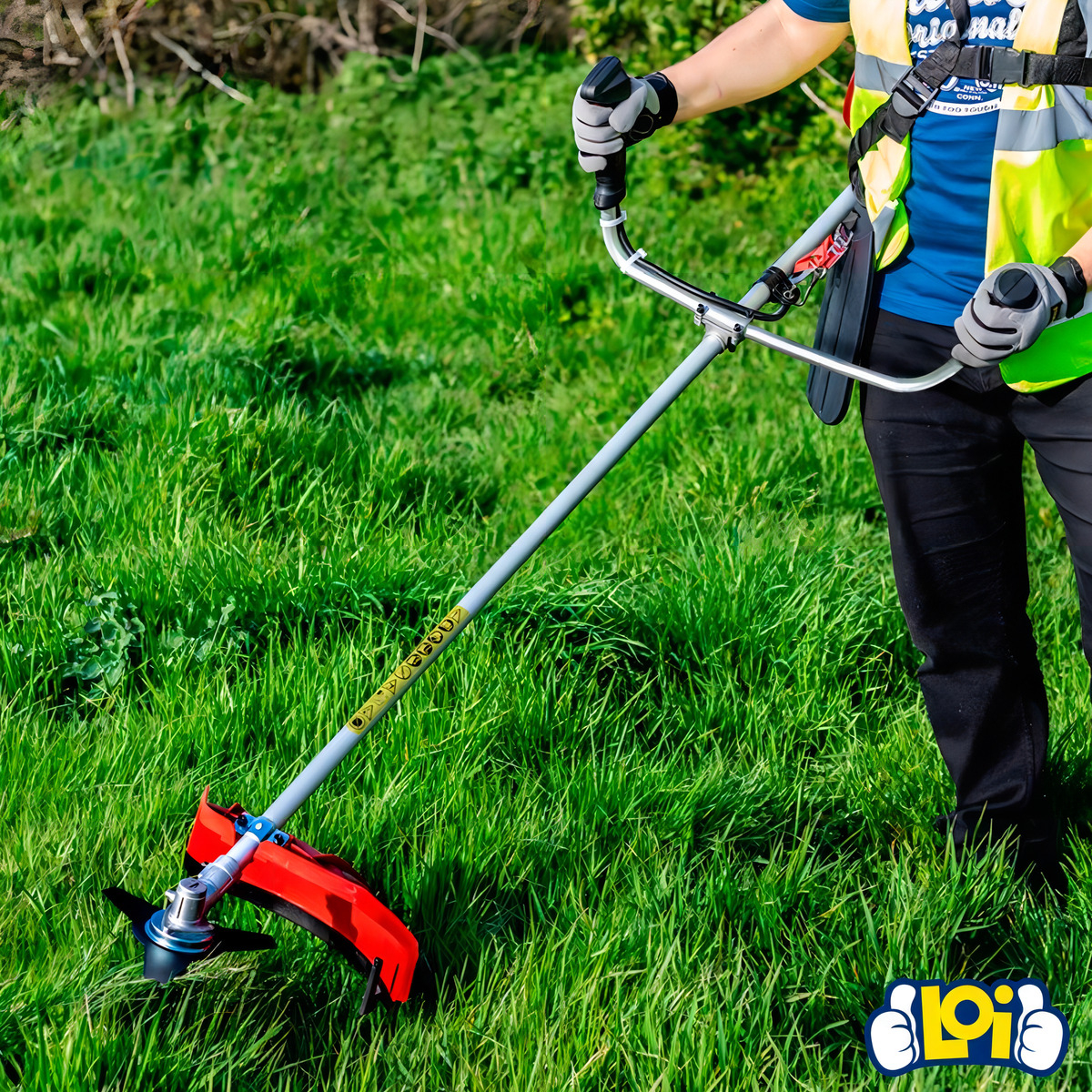 Desmalezadora Bordeadora Nappo Nafta 52cc Lentes Correa - Imagen 4