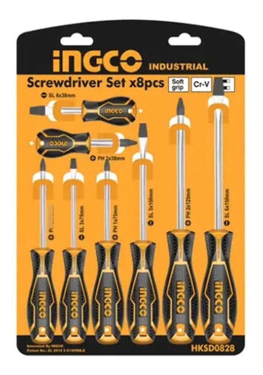 Set 8 Destornilladores Ingco Hksd0828 Indust Imantado - Imagen 8
