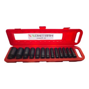 Juego 13 Dados Largos Impacto 1/2 - 10 A 32 Mm Martino Di Forza