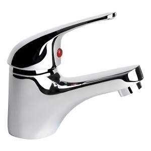 Grifería Monocomando Baño Lavatorio Loysa Capri Metal Gris Cerámico